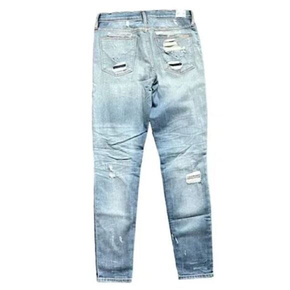 Hudson Nico Mid-Rise Southpaw Distressed Jeans - Picture 9 of 12